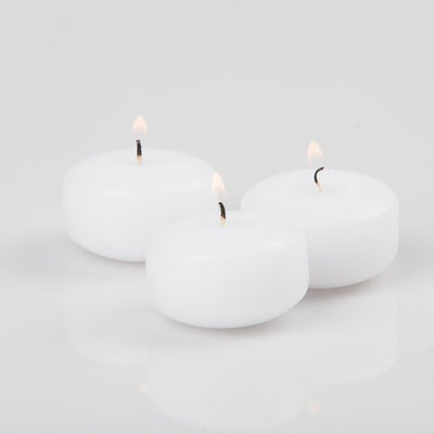 Set of 144 White Richland Floating Candles 2"