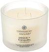 Chesapeake Bay Candle PT40234 Scented Candle, Peace + Tranquility (Cashmere Jasmine), Coffee Table ,11 oz , White, Home Décor