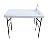 Old Cedar Outfitters Fish and Game Cleaning Table with Sink and Folding Legs