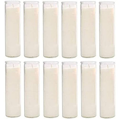 Blessed Sanctuary Series Assorted Religious Candle, White, Case of 12 (5 Cases)