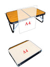 Ultralight Compact Mini Camping Table, Folding Side Low Table for Camp, Portable Table for Picnic,Travel, Beach - Lightweight Foldable Design, Ideal for Sitting on the Floor (Wooden color)