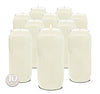 Hyoola 7 Day White Prayer Candles, 10 Pack - 6" Tall Pillar Candles for Religious, Memorial, Party Decor, Vigil and Emergency Use - Vegetable Oil Wax in Plastic Jar Container