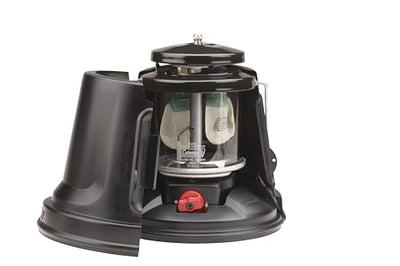 Coleman QuickPack Deluxe+ 1000 Lumens Propane Lantern with Carry Case, 2-Mantle Lantern with Automatic Ignition, Adjustable Brightness, & Pressure Control, Great for Camping, Power Outage, & More