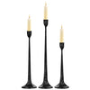 Iron Taper Candle Holder Set of 3 - Decorative Tall Candle Stand, Candlestick Holder for Wedding, Dining Table, Party Decoration