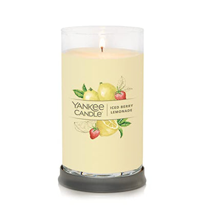 Yankee Candle Iced Berry Lemonade Signature Medium Pillar Candle, 14.25oz