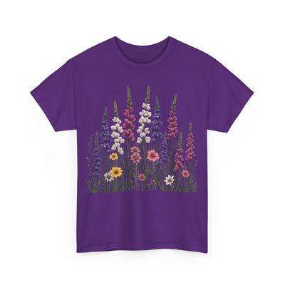 Wildflowers, Graphic T-Shirts for Women, Floral Shirt, Womens Short Sleeve, Ladies Graphic Tees #5124TTS