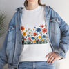 Wildflowers, Graphic T-Shirts for Women, Floral Shirt, Womens Short Sleeve, Ladies Graphic Tees #5112TTS