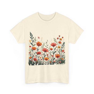 Wildflowers, Graphic T-Shirts for Women, Floral Shirt, Womens Short Sleeve, Ladies Graphic Tees #5102TTS