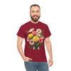 Wildflowers and Pink & Yellow Roses, Graphic T-Shirts for Women, Floral Shirt, Womens Short Sleeve, Ladies Graphic Tees #5136TTS