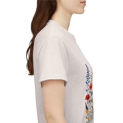 Wildflowers, Graphic T-Shirts for Women, Floral Shirt, Womens Short Sleeve, Ladies Graphic Tees #5107TTS