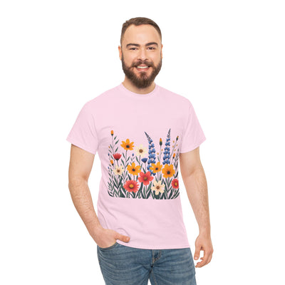 Wildflowers, Graphic T-Shirts for Women, Floral Shirt, Womens Short Sleeve, Ladies Graphic Tees #5111TTS