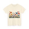 Wildflowers, Graphic T-Shirts for Women, Floral Shirt, Womens Short Sleeve, Ladies Graphic Tees #5112TTS
