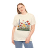 Wildflowers, Graphic T-Shirts for Women, Floral Shirt, Womens Short Sleeve, Ladies Graphic Tees #5117TTS