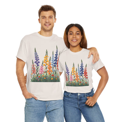 Wildflowers, Graphic T-Shirts for Women, Floral Shirt, Womens Short Sleeve, Ladies Graphic Tees #5120TTS