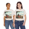 Have You Forgiven Your Ex?  Woman on Bench Looking at Waves, Forgiving T-Shirt, Forgiveness, Relationship Healing Top #5002STS