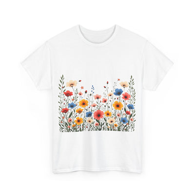 Wildflowers, Graphic T-Shirts for Women, Floral Shirt, Womens Short Sleeve, Ladies Graphic Tees #5106TTS