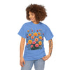 Wildflowers and Pink & Yellow Roses, Graphic T-Shirts for Women, Floral Shirt, Womens Short Sleeve, Ladies Graphic Tees #5140TTS