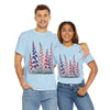 Wildflowers, Graphic T-Shirts for Women, Floral Shirt, Womens Short Sleeve, Ladies Graphic Tees #5118TTS