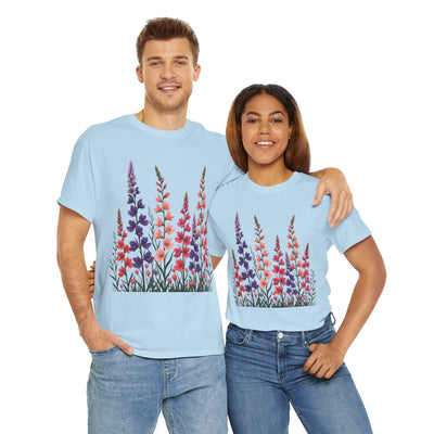 Wildflowers, Graphic T-Shirts for Women, Floral Shirt, Womens Short Sleeve, Ladies Graphic Tees #5118TTS