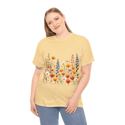 Wildflowers, Graphic T-Shirts for Women, Floral Shirt, Womens Short Sleeve, Ladies Graphic Tees #5110TTS