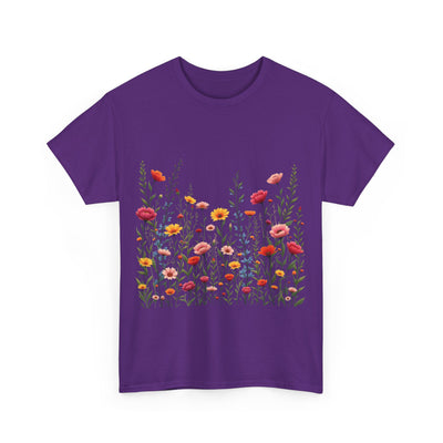 Wildflowers, Graphic T-Shirts for Women, Floral Shirt, Womens Short Sleeve, Ladies Graphic Tees #5103TTS