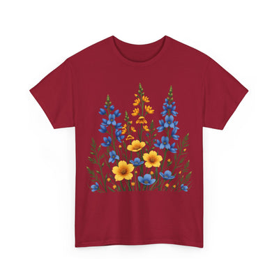 Wildflowers, Graphic T-Shirts for Women, Floral Shirt, Womens Short Sleeve, Ladies Graphic Tees #5121TTS