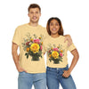 Wildflowers and Pink & Yellow Roses, Graphic T-Shirts for Women, Floral Shirt, Womens Short Sleeve, Ladies Graphic Tees #5143TTS