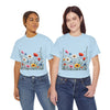 Wildflowers, Graphic T-Shirts for Women, Floral Shirt, Womens Short Sleeve, Ladies Graphic Tees #5109TTS