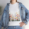 Wildflowers, Graphic T-Shirts for Women, Floral Shirt, Womens Short Sleeve, Ladies Graphic Tees #5104TTS
