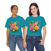 Wildflowers and Pink & Yellow Roses, Graphic T-Shirts for Women, Floral Shirt, Womens Short Sleeve, Ladies Graphic Tees #5144TTS