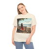 Have You Forgiven Your Ex?  Woman on Bench Looking at Waves, Forgiving T-Shirt, Forgiveness, Relationship Healing Top #5002STS