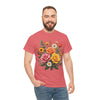 Wildflowers and Pink & Yellow Roses, Graphic T-Shirts for Women, Floral Shirt, Womens Short Sleeve, Ladies Graphic Tees #5144TTS