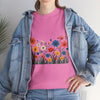 Wildflowers, Graphic T-Shirts for Women, Floral Shirt, Womens Short Sleeve, Ladies Graphic Tees #5112TTS