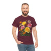 Wildflowers and Pink & Yellow Roses, Graphic T-Shirts for Women, Floral Shirt, Womens Short Sleeve, Ladies Graphic Tees #5148TTS