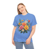 Wildflowers and Pink & Yellow Roses, Graphic T-Shirts for Women, Floral Shirt, Womens Short Sleeve, Ladies Graphic Tees #5144TTS