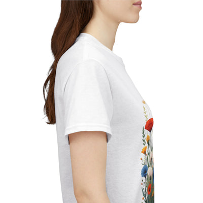 Wildflowers, Graphic T-Shirts for Women, Floral Shirt, Womens Short Sleeve, Ladies Graphic Tees #5108TTS