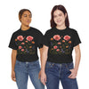 Wildflowers and Pink Roses, Graphic T-Shirts for Women, Floral Shirt, Womens Short Sleeve, Ladies Graphic Tees #5015TTS