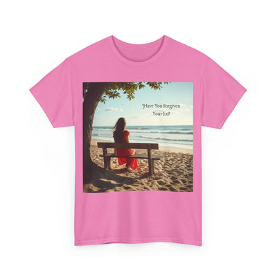Have You Forgiven Your Ex?Woman on Bench Looking at Waves, Forgiving T-Shirt, Forgiveness, Relationship Healing Top #5002STS