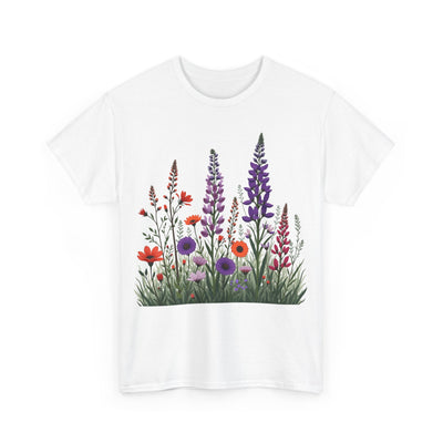 Wildflowers, Graphic T-Shirts for Women, Floral Shirt, Womens Short Sleeve, Ladies Graphic Tees #5125TTS