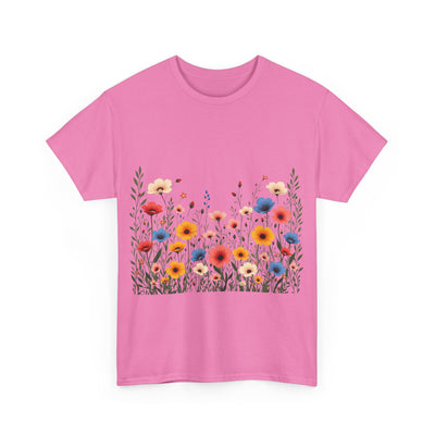 Wildflowers, Graphic T-Shirts for Women, Floral Shirt, Womens Short Sleeve, Ladies Graphic Tees #5106TTS