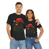 Wildflowers and a Red Rose, Graphic T-Shirts for Women, Floral Shirt, Womens Short Sleeve, Ladies Graphic Tees #5007TTS