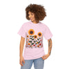Sunflowers & Wildflowers, Graphic T-Shirts for Women, Floral Shirt, Womens Short Sleeve, Ladies Graphic Tees #5154TTS
