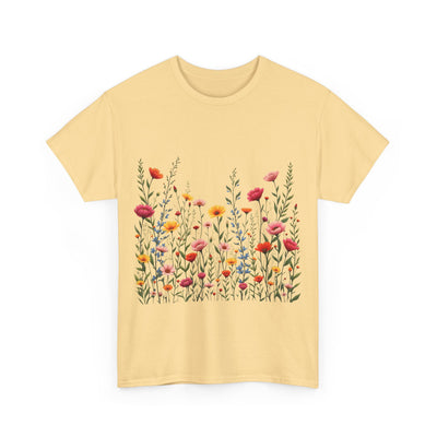 Wildflowers, Graphic T-Shirts for Women, Floral Shirt, Womens Short Sleeve, Ladies Graphic Tees #5103TTS