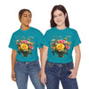 Wildflowers and Pink & Yellow Roses, Graphic T-Shirts for Women, Floral Shirt, Womens Short Sleeve, Ladies Graphic Tees #5143TTS