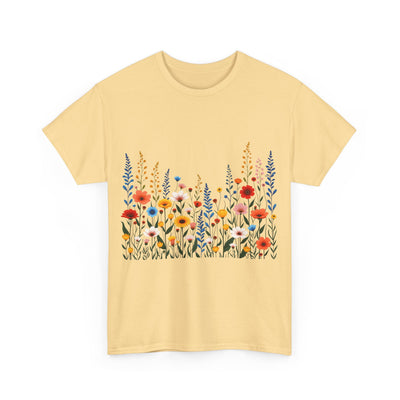 Wildflowers, Graphic T-Shirts for Women, Floral Shirt, Womens Short Sleeve, Ladies Graphic Tees #5107TTS