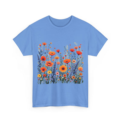 Wildflowers, Graphic T-Shirts for Women, Floral Shirt, Womens Short Sleeve, Ladies Graphic Tees #5105TTS