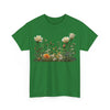 Wildflowers and White Roses, Graphic T-Shirts for Women, Floral Shirt, Womens Short Sleeve, Ladies Graphic Tees #5039TTS