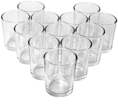 Hosley's Set of 72 Crystal Clear Votive/Tea Light Glass Candle Holders. Bulk Buy. Ideal for Parties, Wedding, Special Events, Aromatherapy and Everyday Use. Tealights O2