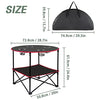 LESES Portable Folding Picnic Table Outdoor Camping Table with Storage Bag