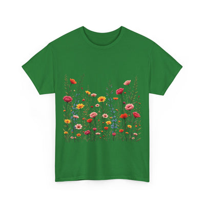 Wildflowers, Graphic T-Shirts for Women, Floral Shirt, Womens Short Sleeve, Ladies Graphic Tees #5103TTS